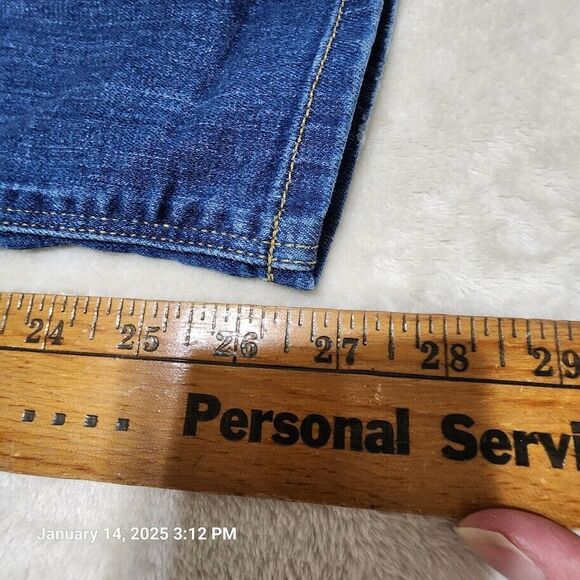 Hudson Nico Midrise Ankle Super Skinny Jeans Women's Size 25 Blue Stretch Denim - Picture 7 of 13